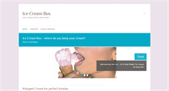 Desktop Screenshot of icecreambox.com