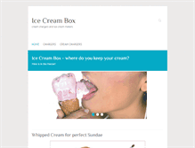 Tablet Screenshot of icecreambox.com